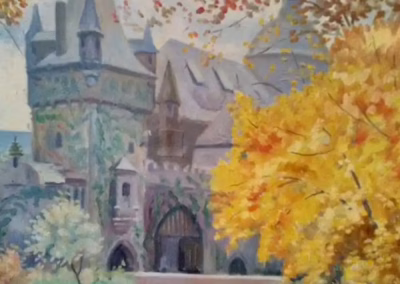 festmény restaurálás kész. vár