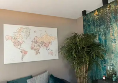 vászonkép nyomtatás mintakép térkép a falon