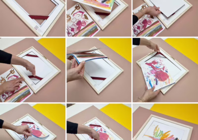 gyerek kép keret kép behelyezése