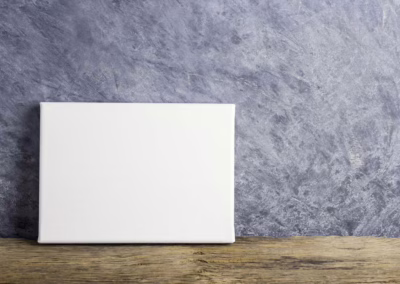 Feszített vászonkép üres még